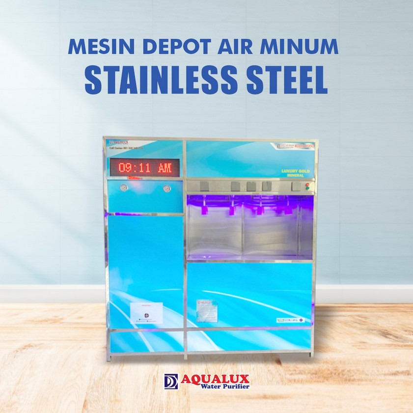 mesin depot air minum almiNI Stainless stell DEPOT SS B
